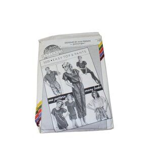 UNCUT Ann Person Pattern 5235 Pants Top Shorts Unisex Vintage 1985 93531